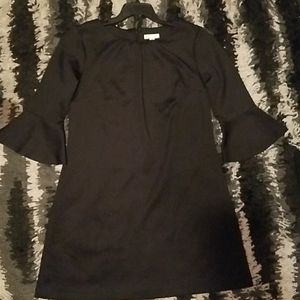 NWT New York & Co Black Bell Sleeve Dress